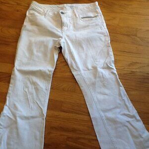 Banana Republic White Boot Leg Jeans